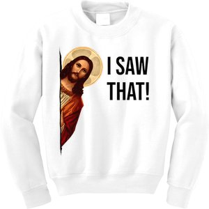 Jesus Christ I Saw That Meme Religious Cool God Kids Sweatshirt