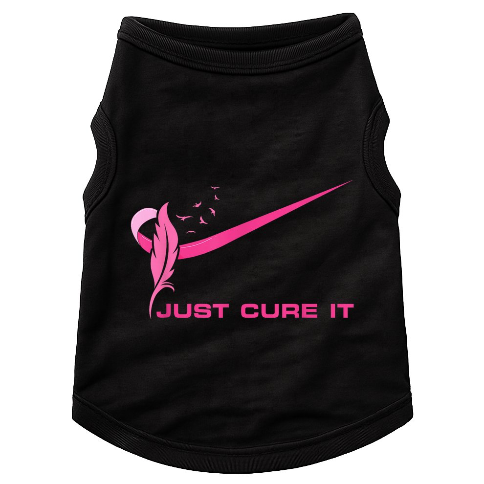 Just Cure It - Breast Cancer Awareness Pink Ribbon Doggie Tank