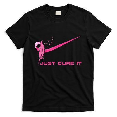 Just Cure It - Breast Cancer Awareness Pink Ribbon T-Shirt