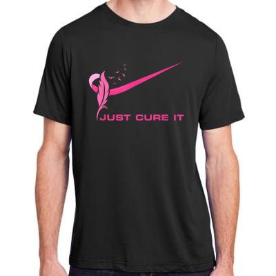 Just Cure It - Breast Cancer Awareness Pink Ribbon Adult ChromaSoft Performance T-Shirt