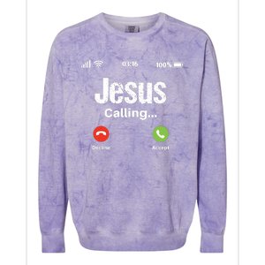 Jesus Calling John 3:16 Christian Accept Christ Colorblast Crewneck Sweatshirt