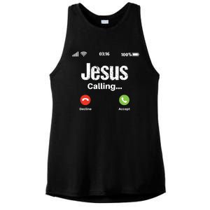 Jesus Calling John 3:16 Christian Accept Christ Ladies PosiCharge Tri-Blend Wicking Tank