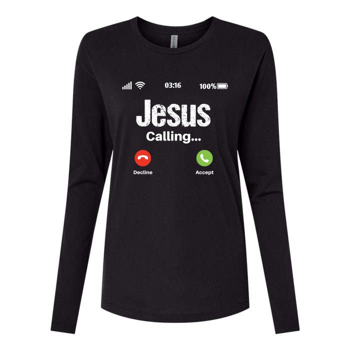 Jesus Calling John 3:16 Christian Accept Christ Womens Cotton Relaxed Long Sleeve T-Shirt