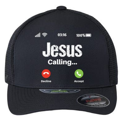 Jesus Calling John 3:16 Christian Accept Christ Flexfit Unipanel Trucker Cap