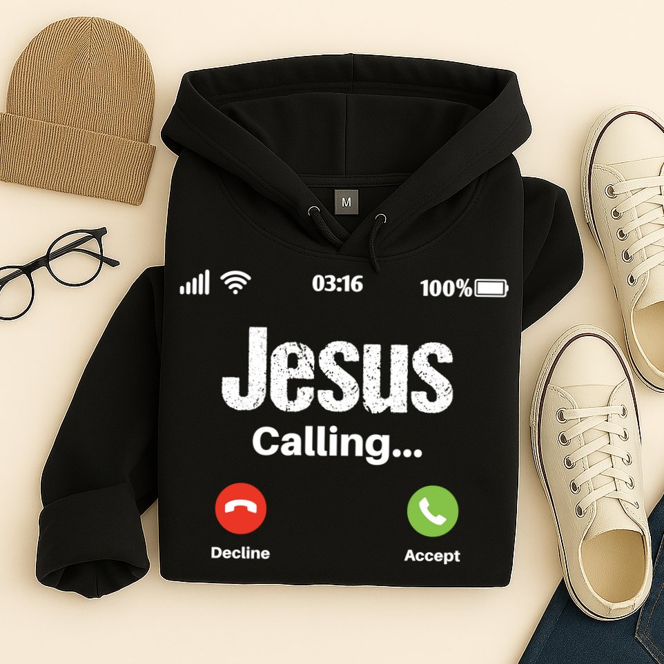 Jesus Calling John 3:16 Christian Accept Christ Hoodie