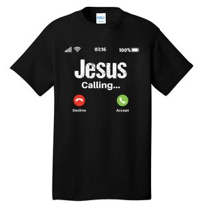 Jesus Calling John 3:16 Christian Accept Christ Tall T-Shirt