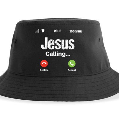 Jesus Calling John 3:16 Christian Accept Christ Sustainable Bucket Hat