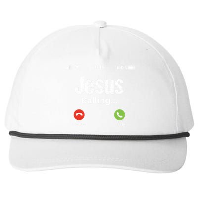 Jesus Calling John 3:16 Christian Accept Christ Snapback Five-Panel Rope Hat