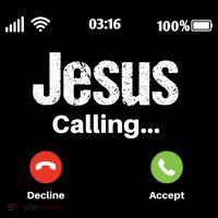 Jesus Calling John 3:16 Christian Accept Christ Drawstring Bag