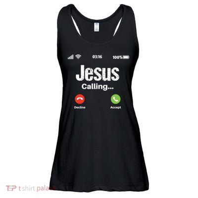 Jesus Calling John 3:16 Christian Accept Christ Ladies Essential Flowy Tank