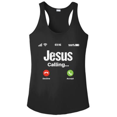 Jesus Calling John 3:16 Christian Accept Christ Ladies PosiCharge Competitor Racerback Tank