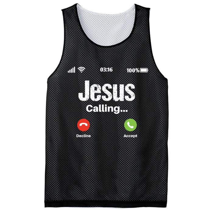 Jesus Calling John 3:16 Christian Accept Christ Mesh Reversible Basketball Jersey Tank