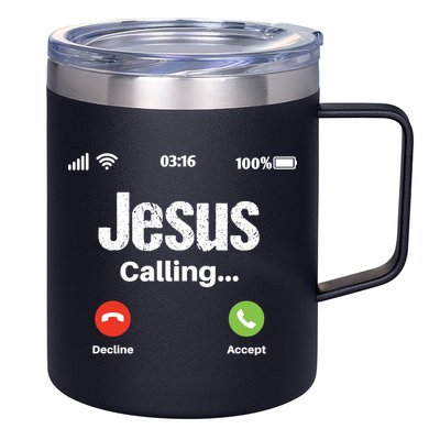 Jesus Calling John 3:16 Christian Accept Christ 12oz Stainless Steel Coffee Mug