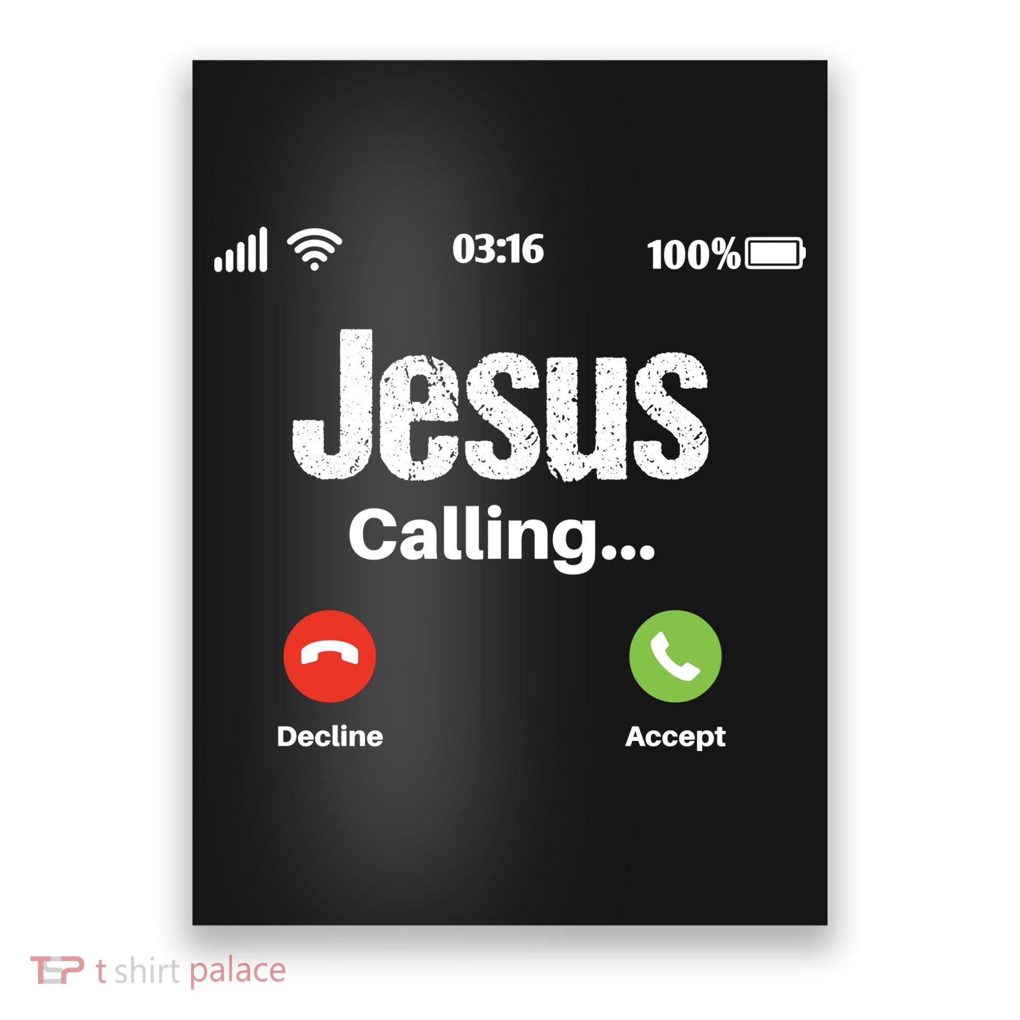 Jesus Calling John 3:16 Christian Accept Christ Poster