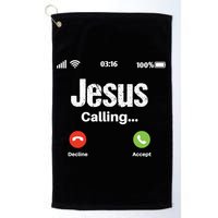 Jesus Calling John 3:16 Christian Accept Christ Golf Towel