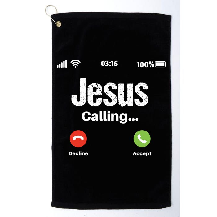Jesus Calling John 3:16 Christian Accept Christ Golf Towel