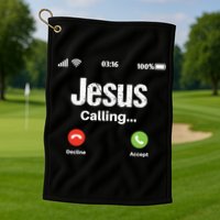 Jesus Calling John 3:16 Christian Accept Christ Golf Towel