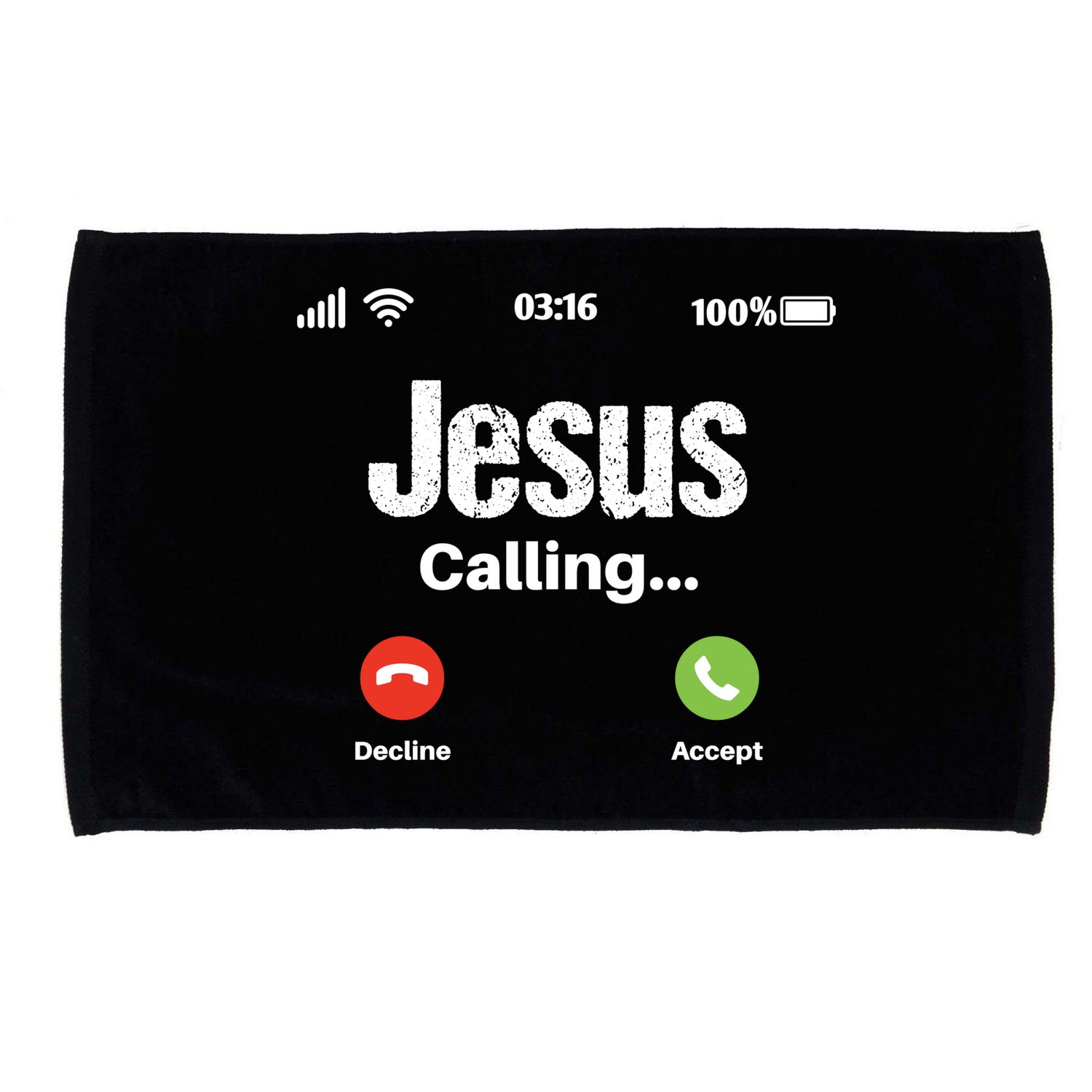 Jesus Calling John 3:16 Christian Accept Christ Microfiber Hand Towel