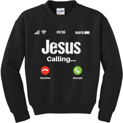 Jesus Calling John 3:16 Christian Accept Christ Kids Sweatshirt