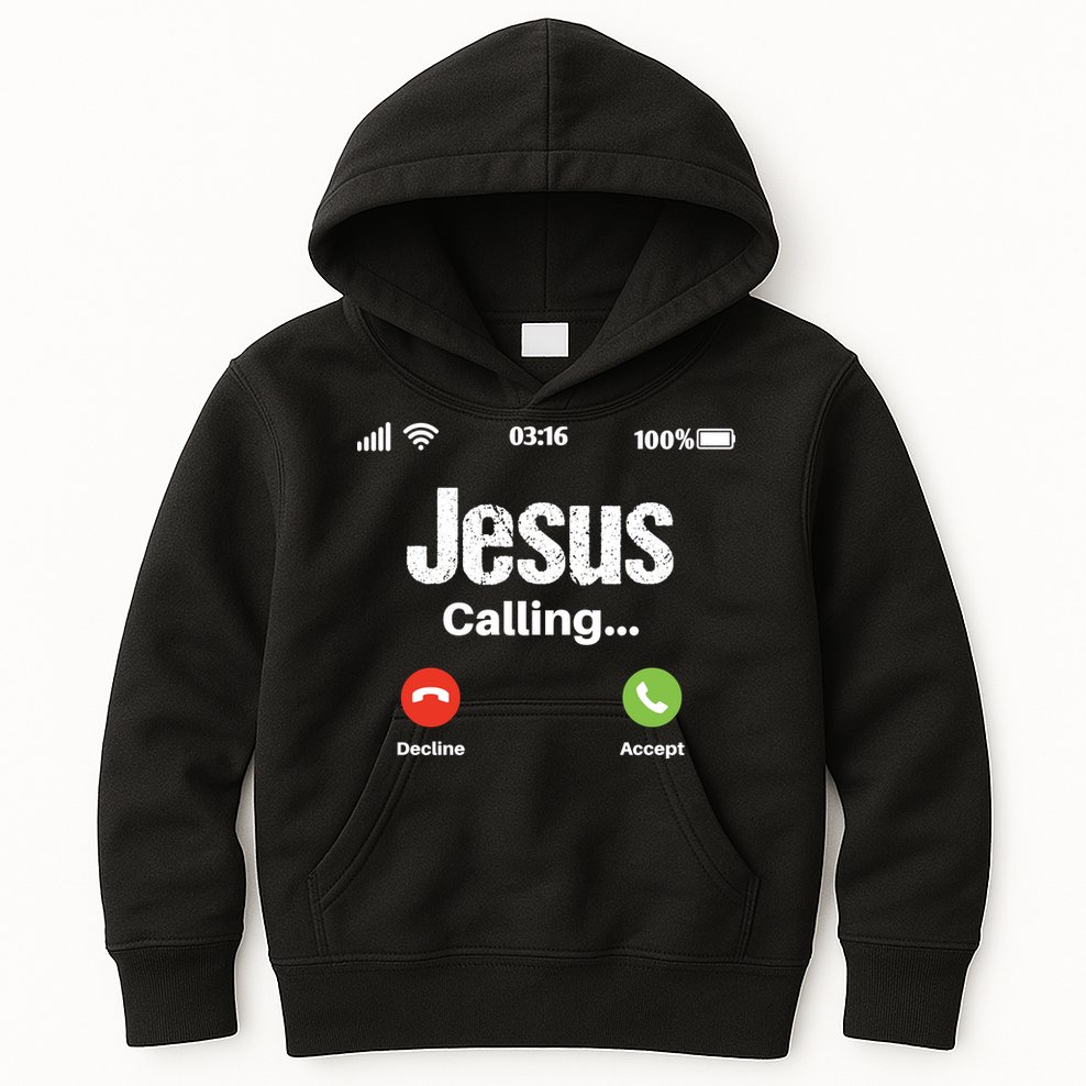Jesus Calling John 3:16 Christian Accept Christ Kids Hoodie