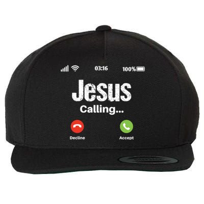 Jesus Calling John 3:16 Christian Accept Christ Wool Snapback Cap