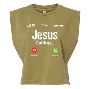 Jesus Calling John 3:16 Christian Accept Christ Garment-Dyed Women's Muscle Tee