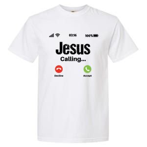 Jesus Calling John 3:16 Christian Accept Christ Garment-Dyed Heavyweight T-Shirt