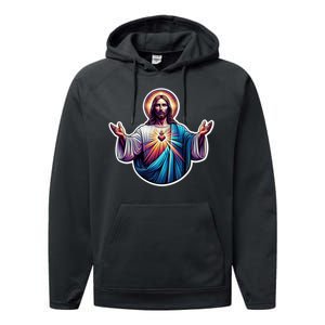 Jesus Christ Performance Fleece Hoodie