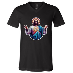 Jesus Christ V-Neck T-Shirt