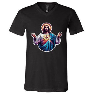 Jesus Christ V-Neck T-Shirt