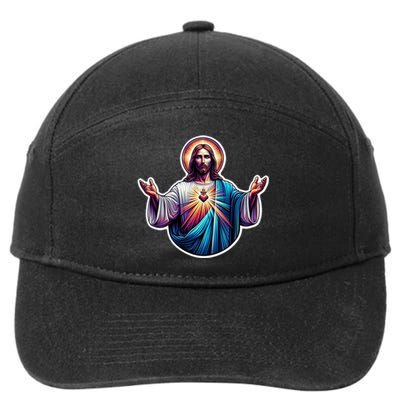 Jesus Christ 7-Panel Snapback Hat