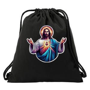 Jesus Christ Drawstring Bag