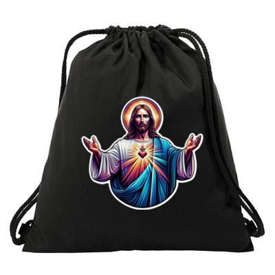 Jesus Christ Drawstring Bag