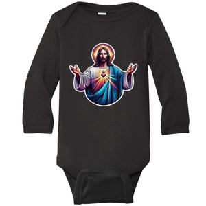 Jesus Christ Baby Long Sleeve Bodysuit