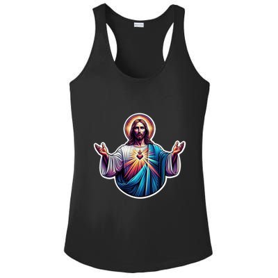 Jesus Christ Ladies PosiCharge Competitor Racerback Tank