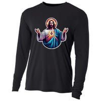 Jesus Christ Cooling Performance Long Sleeve Crew