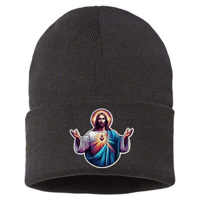 Jesus Christ Sustainable Knit Beanie