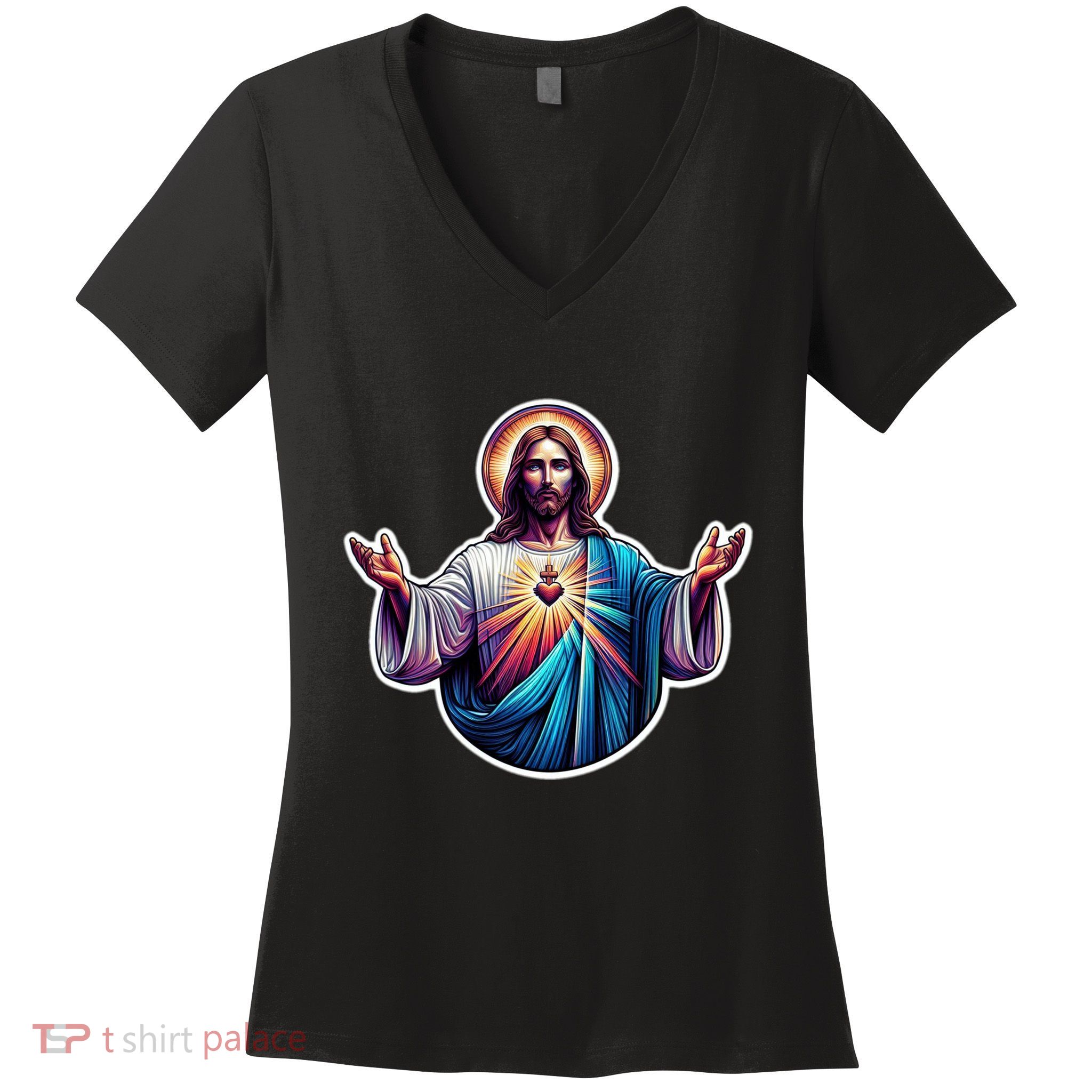 Jesus Christ Women's V-Neck T-Shirt