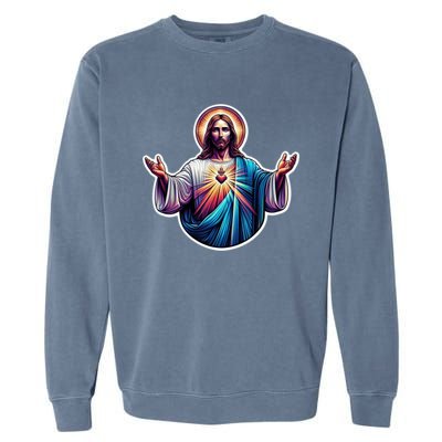 Jesus Christ Garment-Dyed Sweatshirt