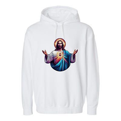 Jesus Christ Garment-Dyed Fleece Hoodie