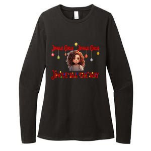 Jingle Curls Jingle Curls Jingle All The Way Funny Christmas Gift Womens CVC Long Sleeve Shirt