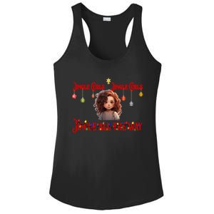 Jingle Curls Jingle Curls Jingle All The Way Funny Christmas Gift Ladies PosiCharge Competitor Racerback Tank