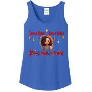 Jingle Curls Jingle Curls Jingle All The Way Funny Christmas Gift Ladies Essential Tank