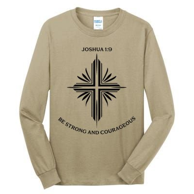 Jesus Cross Joshua 19 Inspirational Design Tall Long Sleeve T-Shirt
