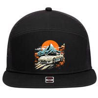 Jdm Car Japanese Retro Car Racing Drifting Legends Tuning 7 Panel Mesh Trucker Snapback Hat