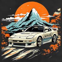 Jdm Car Japanese Retro Car Racing Drifting Legends Tuning 7 Panel Mesh Trucker Snapback Hat