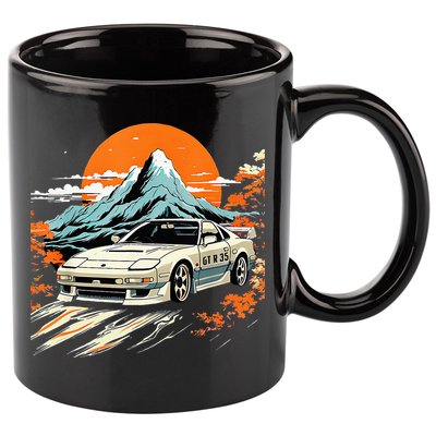 Jdm Car Japanese Retro Car Racing Drifting Legends Tuning 11oz C Handle Ceramic Mug