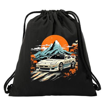Jdm Car Japanese Retro Car Racing Drifting Legends Tuning Drawstring Bag