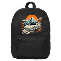 Jdm Car Japanese Retro Car Racing Drifting Legends Tuning 16 in Basic Backpack