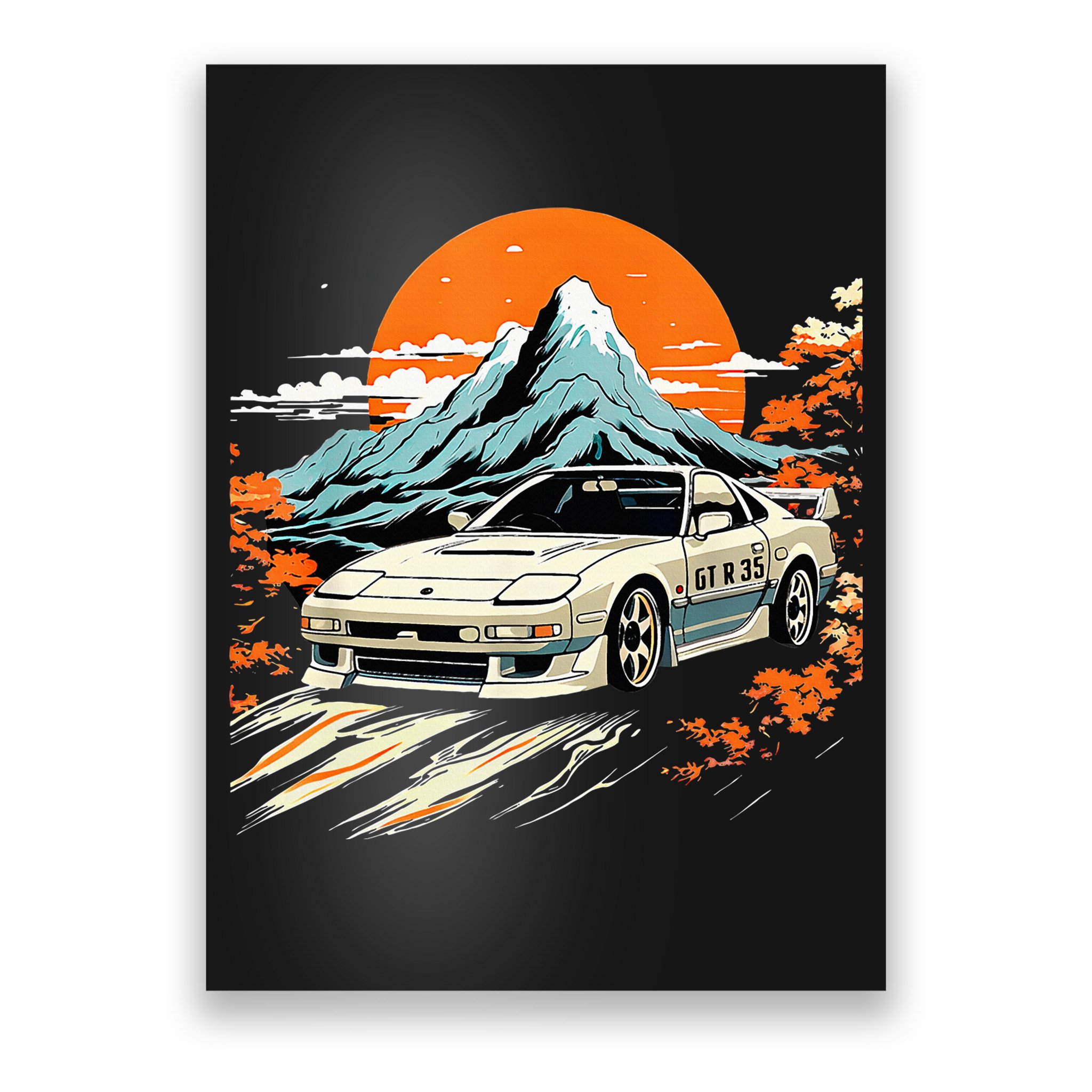 Jdm Car Japanese Retro Car Racing Drifting Legends Tuning Poster